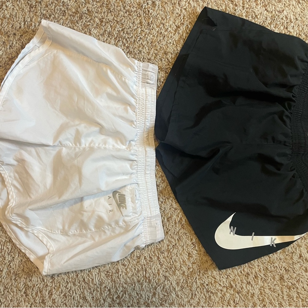 Nike Black and White Sports Shorts